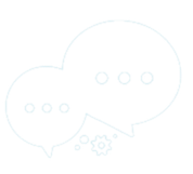 Chat bubbles graphic