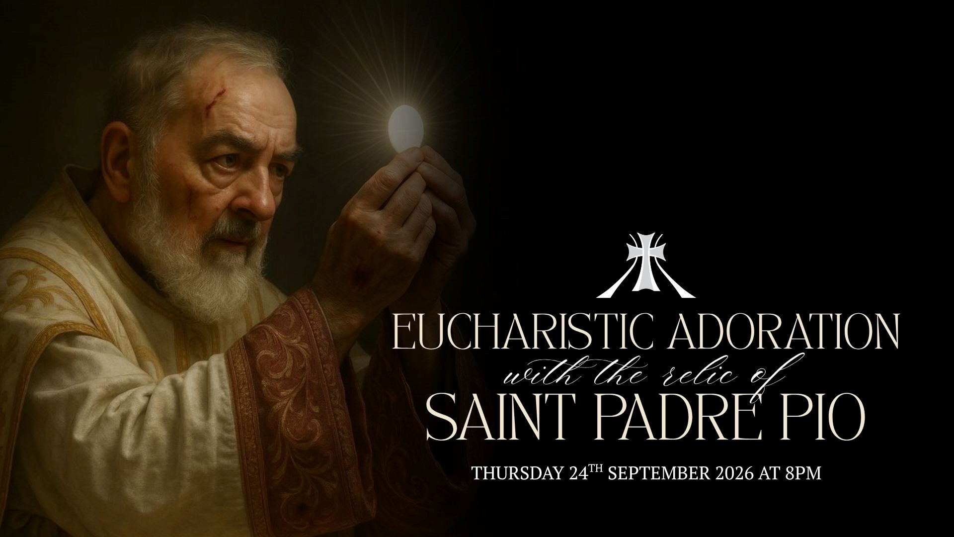 Eucharistic Adoration wiht the Relic of St Padre Pio